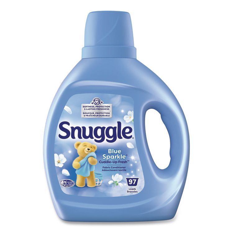 Blue Sparkle Cuddle-Up Fresh Liquid Fabric Conditioner, 66 oz Bottle, 6/Carton