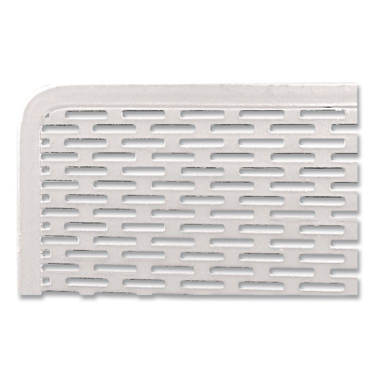Urban Collection Punched Metal Letter Sorter, 3 Sections, DL to A6 Size Files, 6.5" x 3.25" x 5.5", White