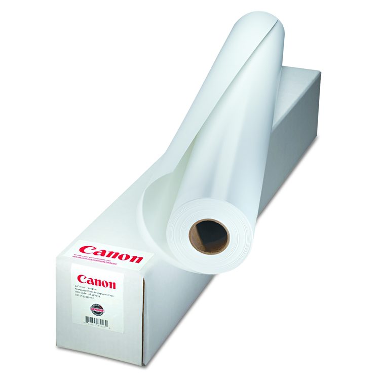 Matte Coated Paper Roll, 2" Core, 5 mil, 17" x 100 ft, Matte White