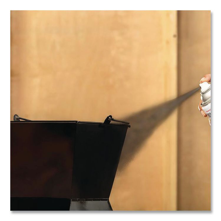 Stops Rust Spray Paint, Flat Black, 12 oz Aerosol Can, 6/Carton