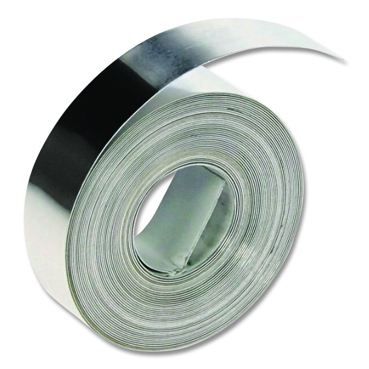 Rhino Metal Label Non-Adhesive Tape, 0.5" x 16 ft, Aluminum