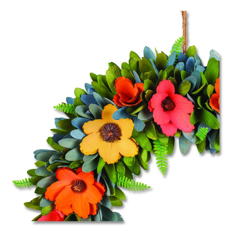 Spring Wreath, 18.1" x 18.1" x 3.9", Assorted Colors