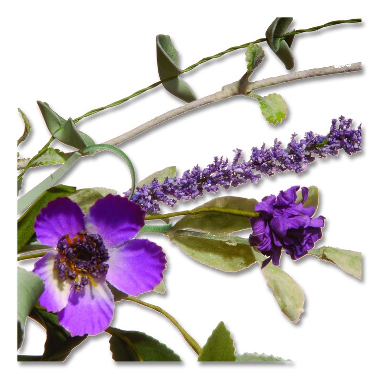 Garden Accents Purple Daisy Wreath, 20" x 3", Purple
