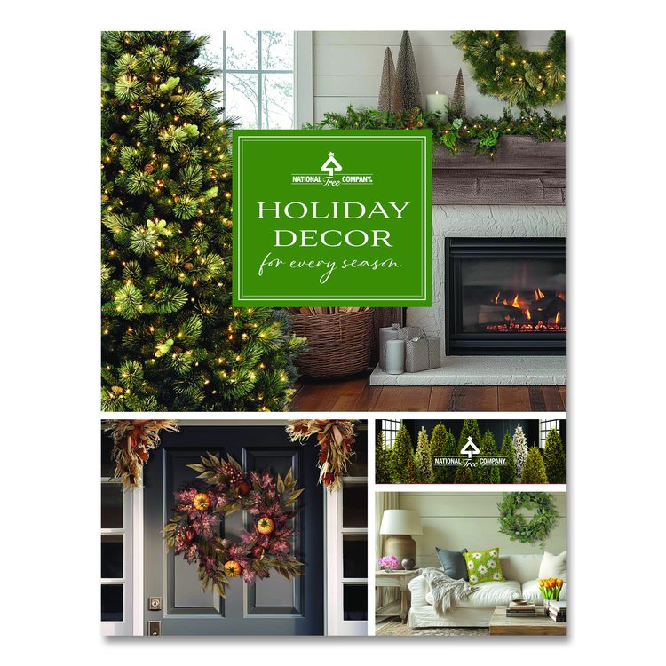 Pre-Lit Natural Fraser Fir Slim Tree, 40" x 40" x 78", Green Tree, Green Tree Stand