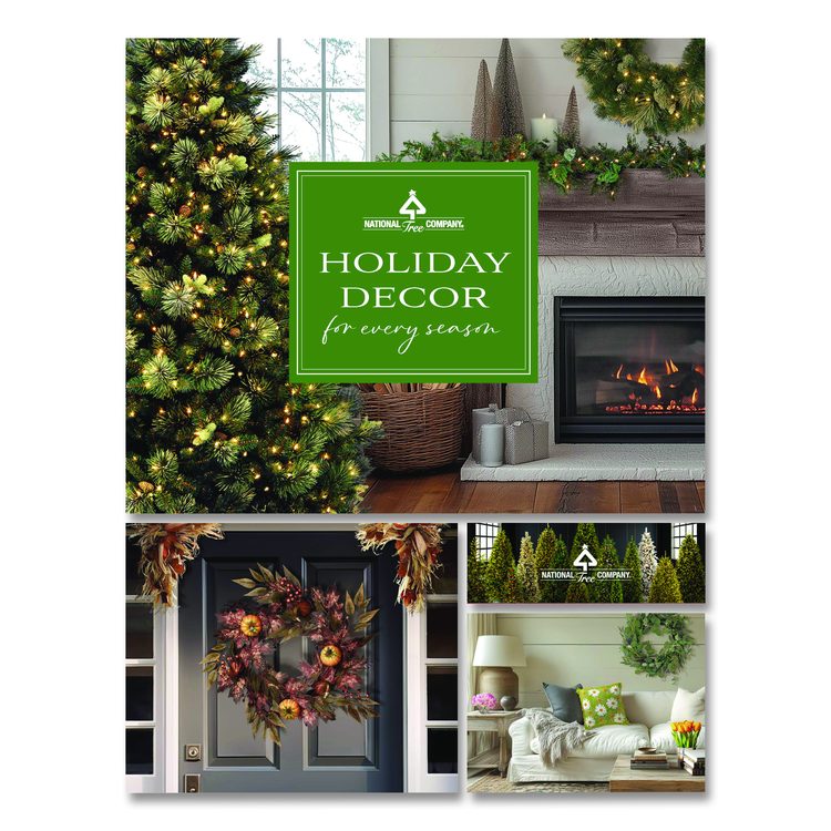 Pre-Lit Snowy Everest Fir, 64" x 64" x 108", Green Tree, Green Tree Stand