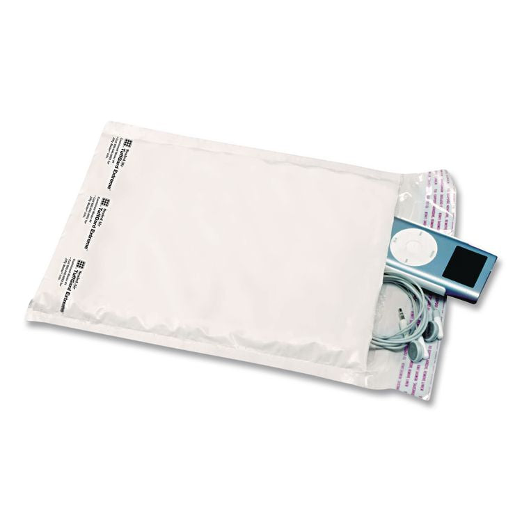 Jiffy TuffGard Extreme Self-Seal Mailer, #2, Barrier Bubble Air Cell Cushion, Self-Adhesive Closure, 8.5 x 12, White, 50/CT