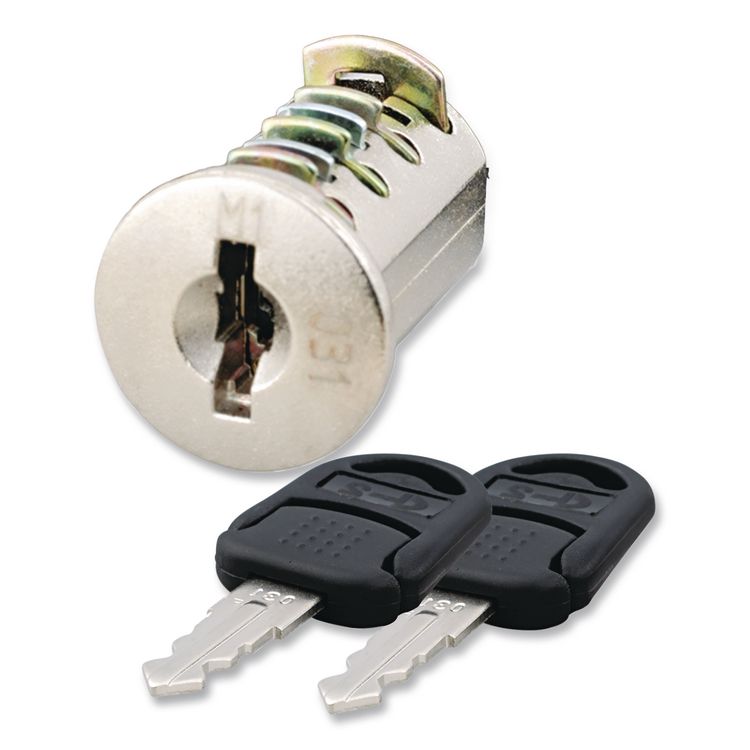 Core Removable Lock and Key Set, Silver, 2 Keys