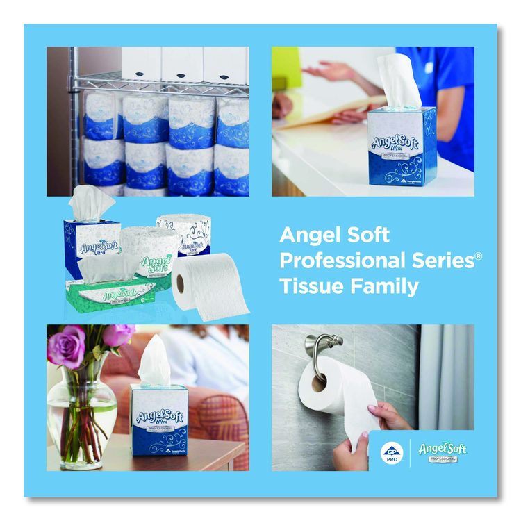 Angel Soft ps Premium Facial Tissues in Flat Box, 2-Ply, White, 100 Sheets/Box, 30 Boxes/Carton