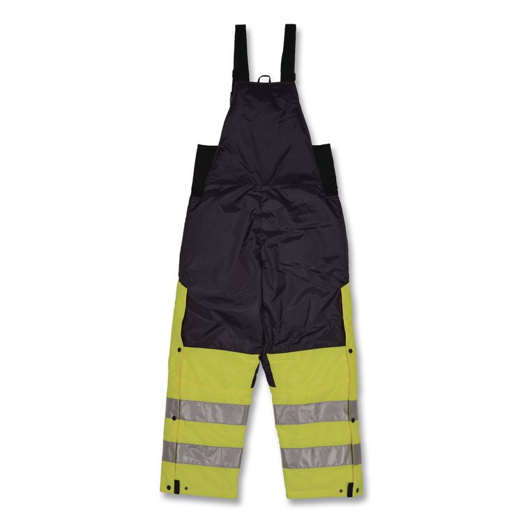 N-Ferno 6479 Hi-Vis Freezer Bib Overalls, X-Small, Lime