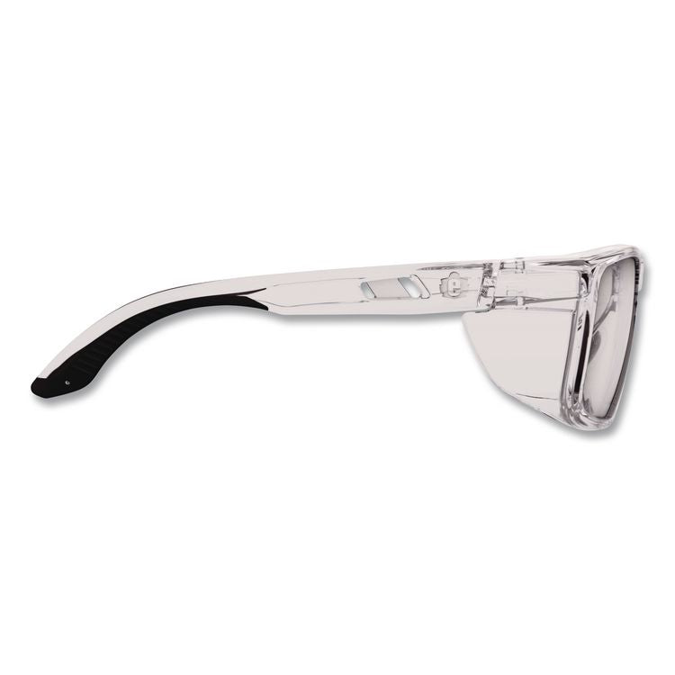 Skullerz SIXTEN Anti-Scratch Enhanced Anti-Fog Safety Glasses with Side Shields, Clear Full Frame, Clear Dual Lens