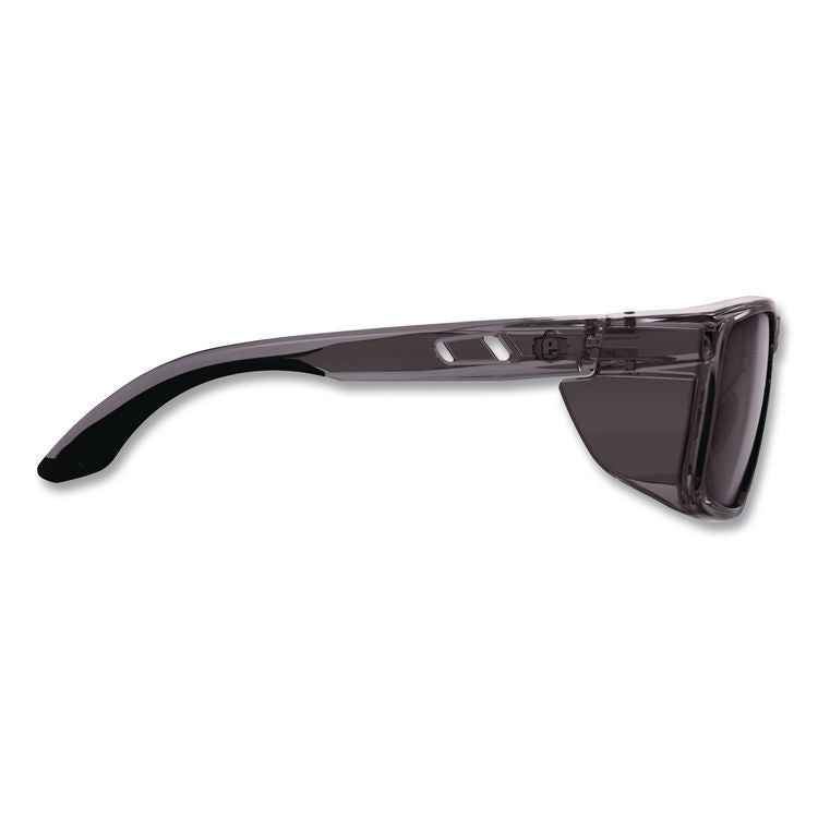 Skullerz SIXTEN Anti-Scratch Enhanced Anti-Fog Safety Glasses with Side Shields, Smoke Full Frame, Smoke Dual Lens