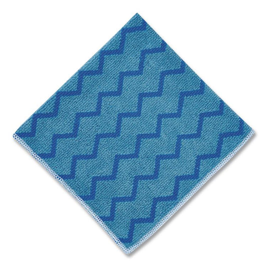 HYGEN Microfiber Cleaning Cloths, 16 x 16, Blue, 12/Carton
