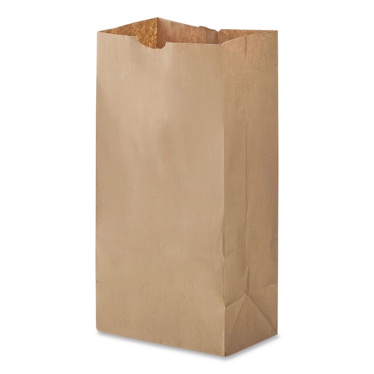Grocery Paper Bags, 12# Size, 40# Basis Weight, 7" x 4.38" x 13.75", Kraft, 500/Bundle