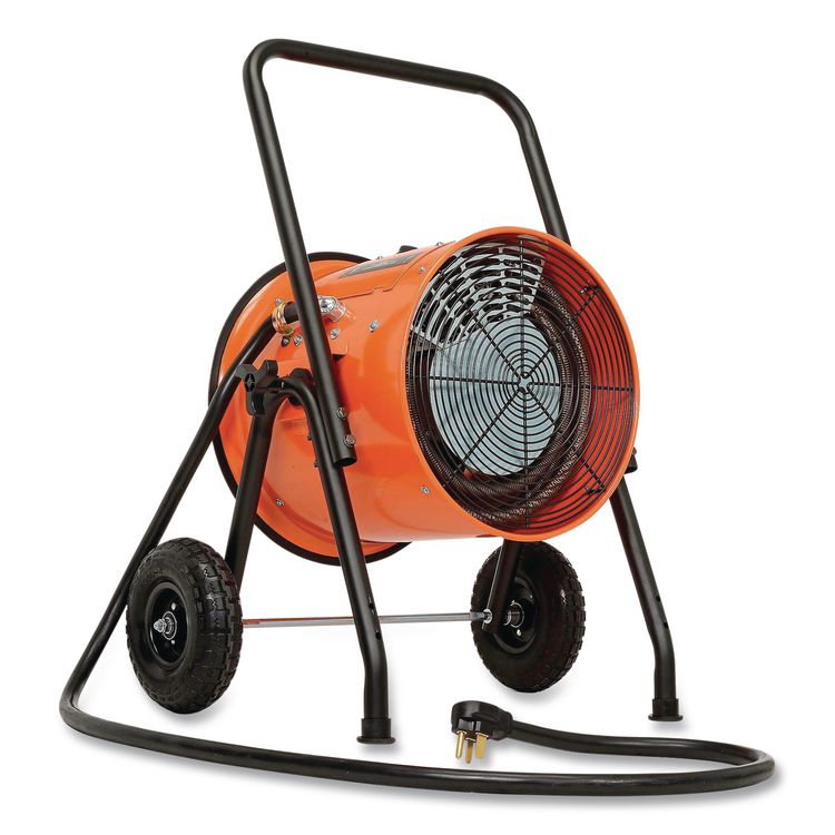 Portable Salamander Heater with Adjustable Thermostat, 10,000 W, 21.59 x 28 x 38.5, Orange