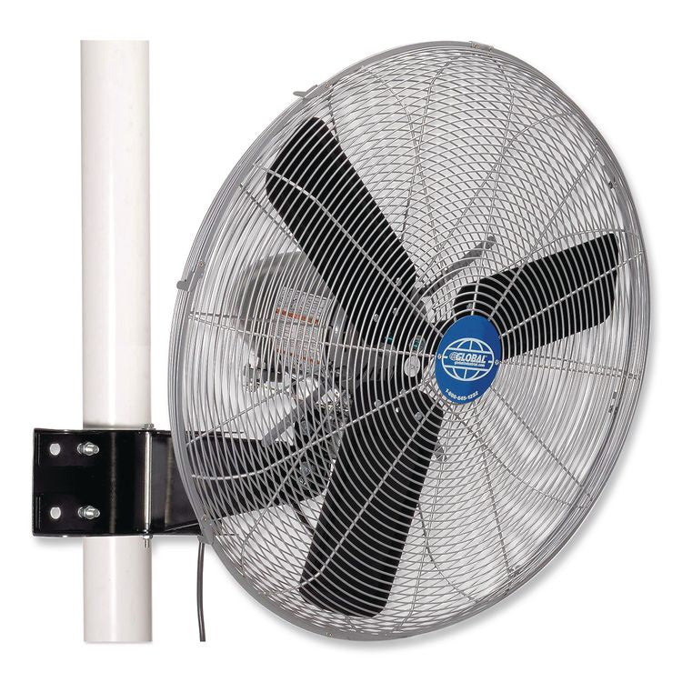 Oscillating Fan, Pole or Column Mount, 24", 4,050 CFM, 1/4 hp