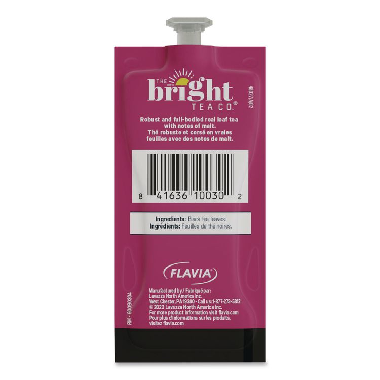 The Bright Tea Co. English Breakfast Black Tea Freshpack, 40/Carton