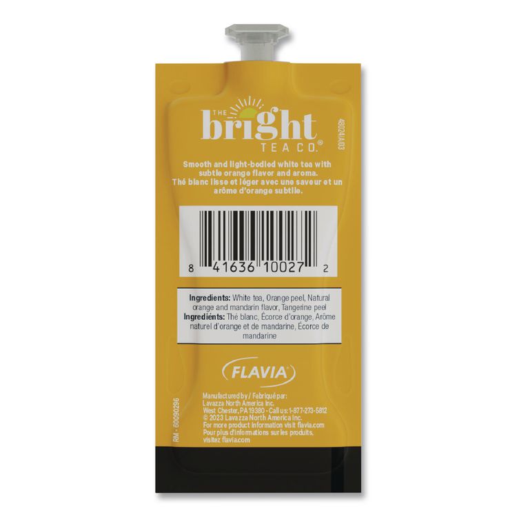 The Bright Tea Co. White with Orange Tea Freshpack, 100/Carton