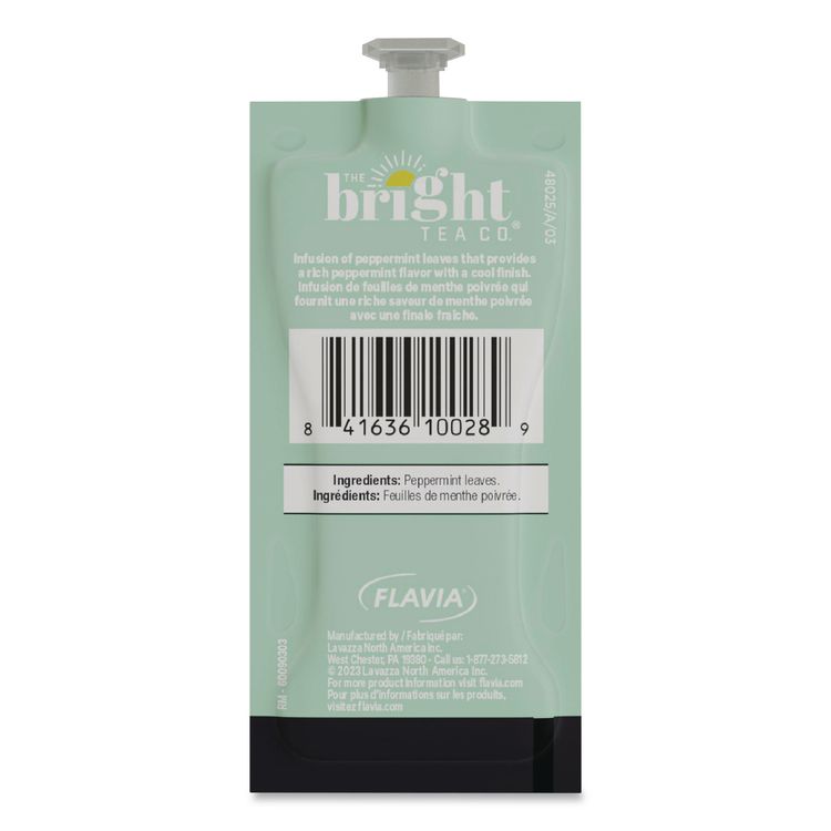 The Bright Tea Co. Peppermint Herbal Tea Freshpack, 100/Carton