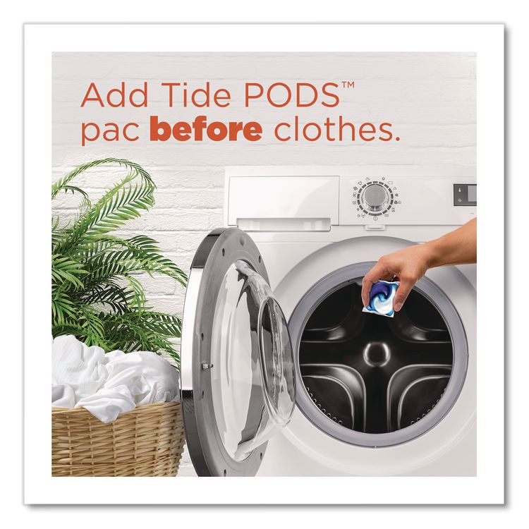 Hygienic Clean Heavy 10x Duty Power Pods, HE Compatible, Original Scent, 66 oz Tub, 45 Pods, 4/Carton