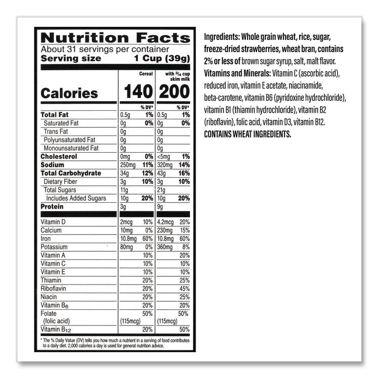 Special K with Berries Cereal, 2 Bags/Box, 43 oz Box