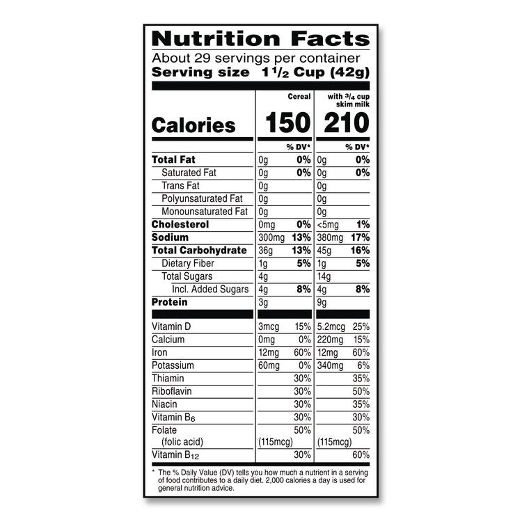 Corn Flakes Cereal, 2 Bags/Box, 43 oz Box