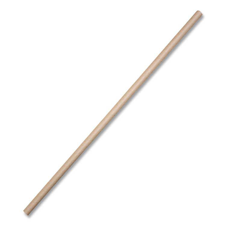 Sustainable Kraft Paper Straws, 8", 6,000/Carton