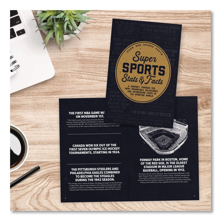 Super Sports Stats and Facts Softcover Book, Paperback, 112 Pages