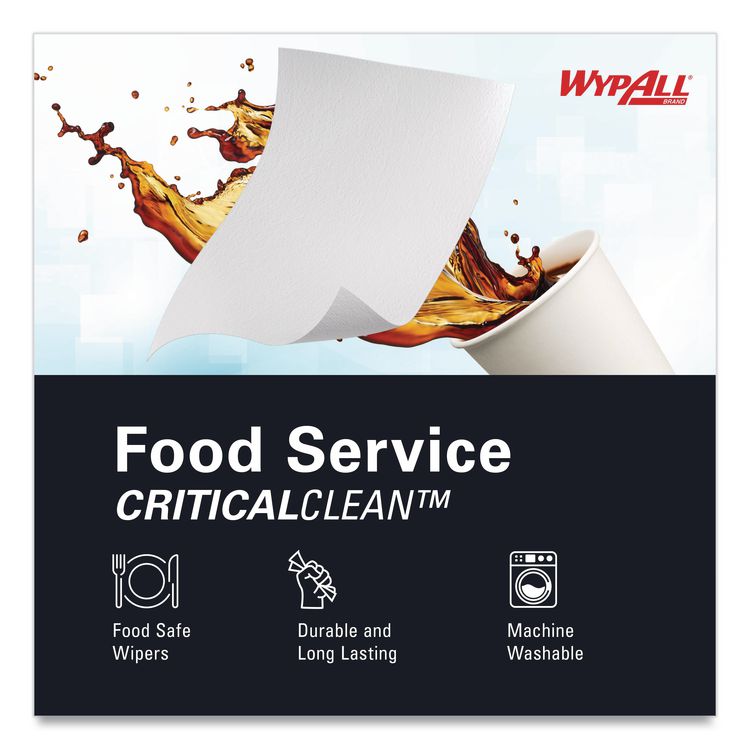 X50 Foodservice Towels, 1/4 Fold, 23.5 x 12.5, White, 200/Carton