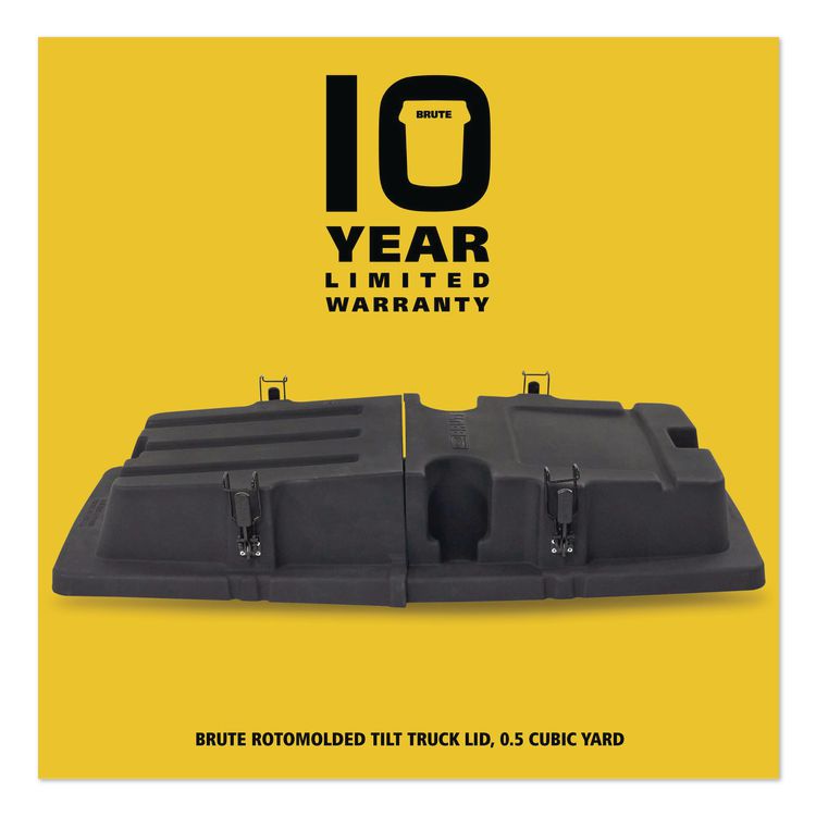 BRUTE Rotomolded Tilt Truck Lid, 28.85 x 57.10 x 9.7, Black