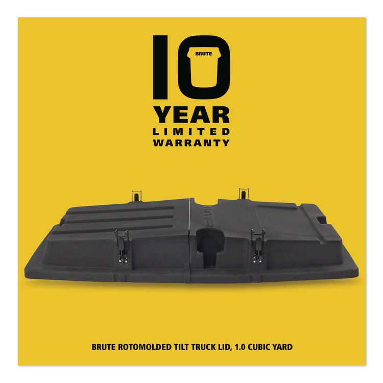 BRUTE Rotomolded Tilt Truck Lid, 35.01 x 70.7 x 9.5, Black