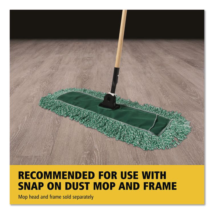 Snap-On Hardwood Dust Mop Handle, 1.5" dia x 60", Natural