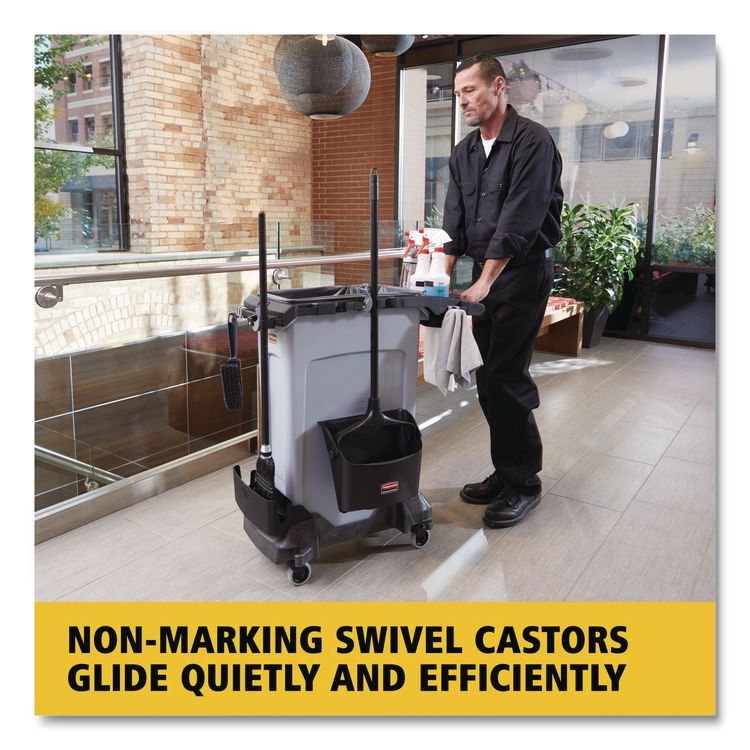 Slim Jim Resin Trainable Dolly, 120 lb Capacity, 23.86 x 14.71 x 8.36, Black