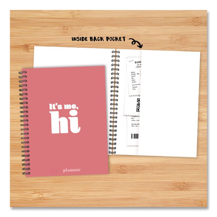 It's Me Weekly/Monthly Planner, Song Lyrics, 8.5 x 6.5, Pink Cover, 12-Month (Jan to Dec): 2026
