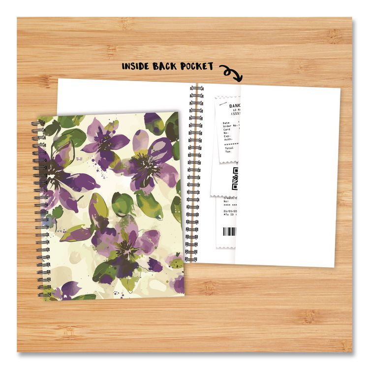 Watercolor Floral Weekly/Monthly Planner, 8.5 x 6.5, Multicolor Cover, 12-Month (Jan to Dec): 2026