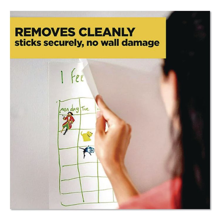 Wall-Safe Tape, 1" Core, 0.75" x 1,296", Clear, 2/Pack