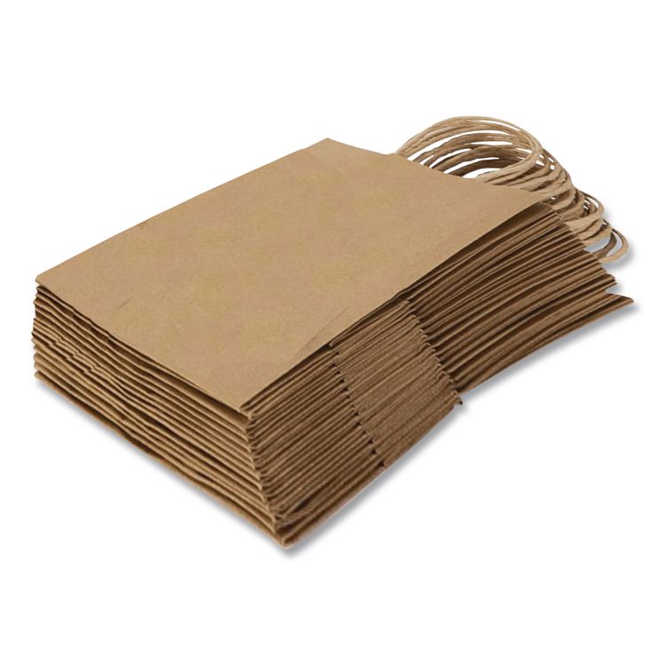 Get Reddi Paper Bags, Mega Size, 70# Basis Weight, Twisted Rope Handles, 18 x 7 x 18.75, Brown, 200/Carton