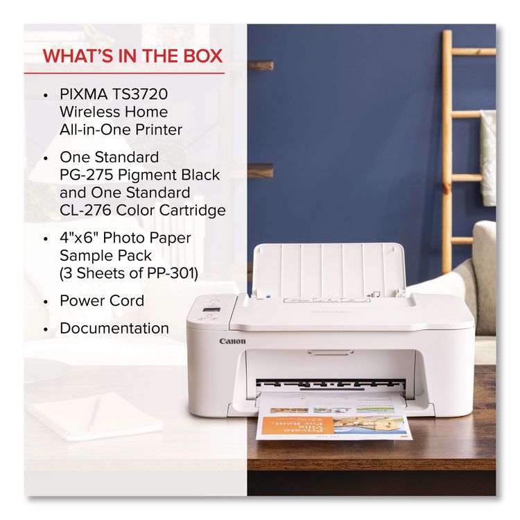 PIXMA TS3720 Inkjet Printer, Copy/Print/Scan