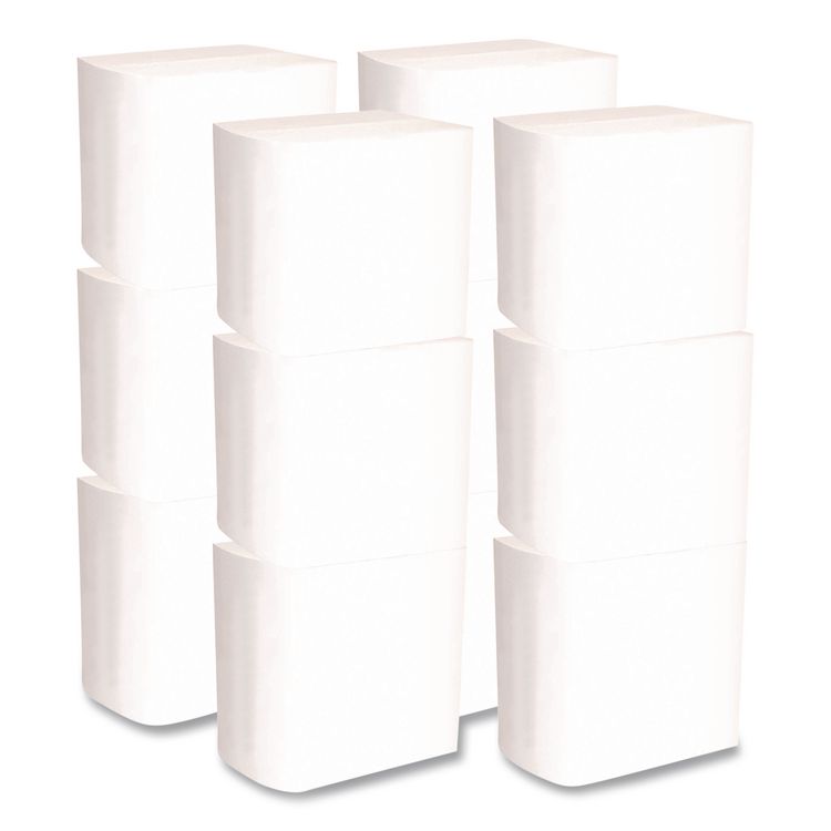 Interfold Napkins, 1-Ply, 8.8 x 6.3, White, 500/Pack, 12 Packs/Carton