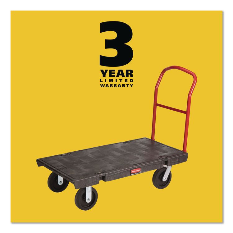 Platform Truck with 8" TPR Casters, 2,000 lb Capacity, 30 x 60 x 7, Black