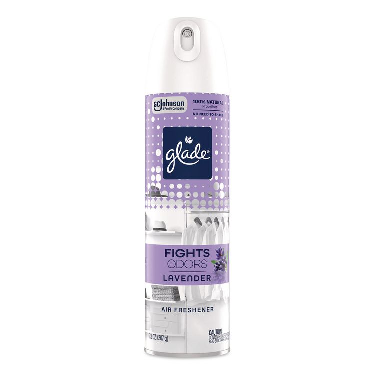 Air Freshener, Lavender, 7.3 oz Aerosol Spray, 6/Carton