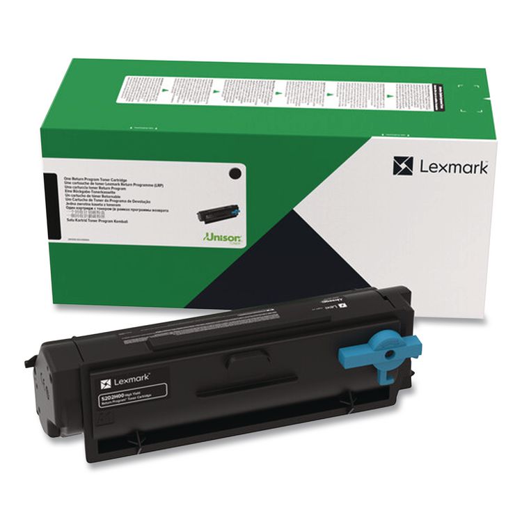 55B1000 Return Program Toner, 3,000 Page-Yield, Black