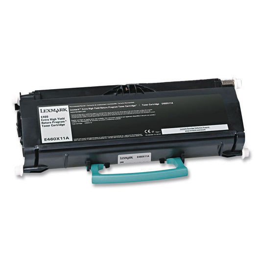 E460X11A Return Program Extra High-Yield Toner, 15,000 Page-Yield, Black