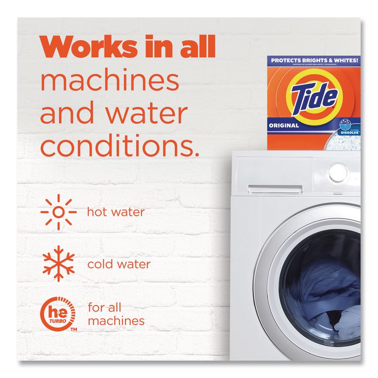 Coin Vend Powder Laundry Detergent, HE Compatible, Tide Original Scent, 1.1 oz, 156/Carton