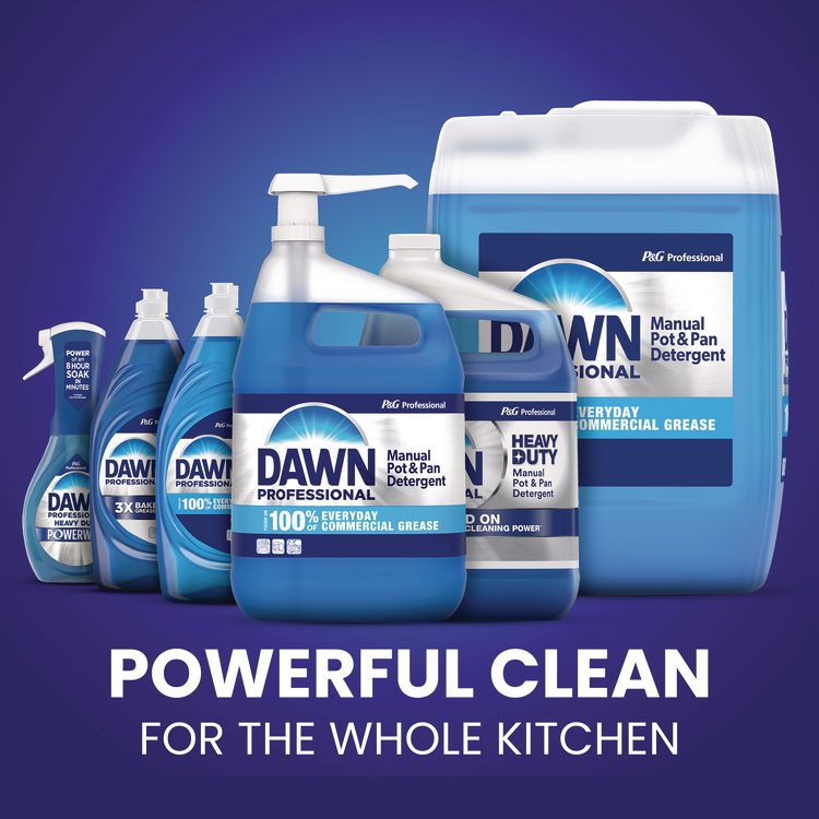 Manual Pot/Pan Dish Detergent, Original Scent, 1 gal Bottle, 4/Carton