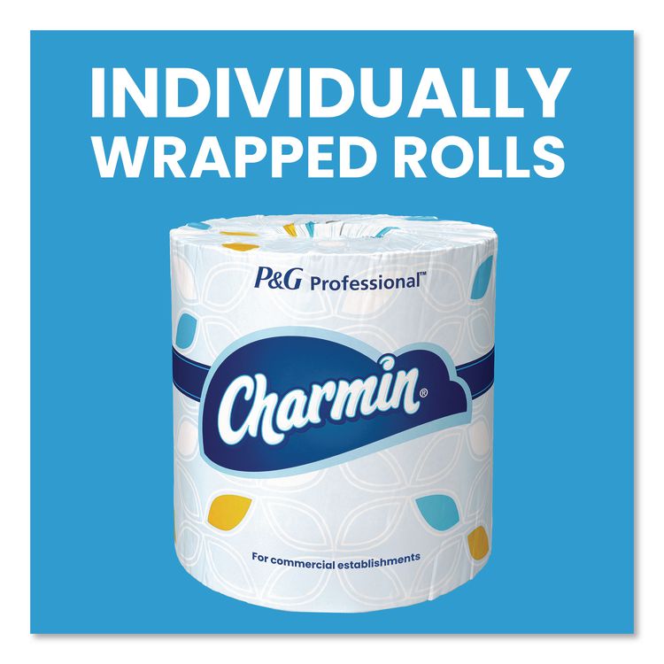 Commercial Bathroom Tissue, Individually Wrapped, Septic Safe, 2-Ply, White, 450 Sheets/Roll, 75 Rolls/Carton