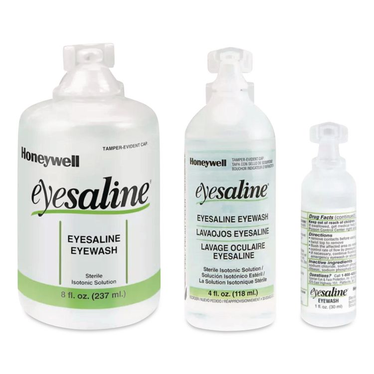 Fendall Eyesaline Eyewash Bottle Refill, 32 oz Bottle, 12/Carton