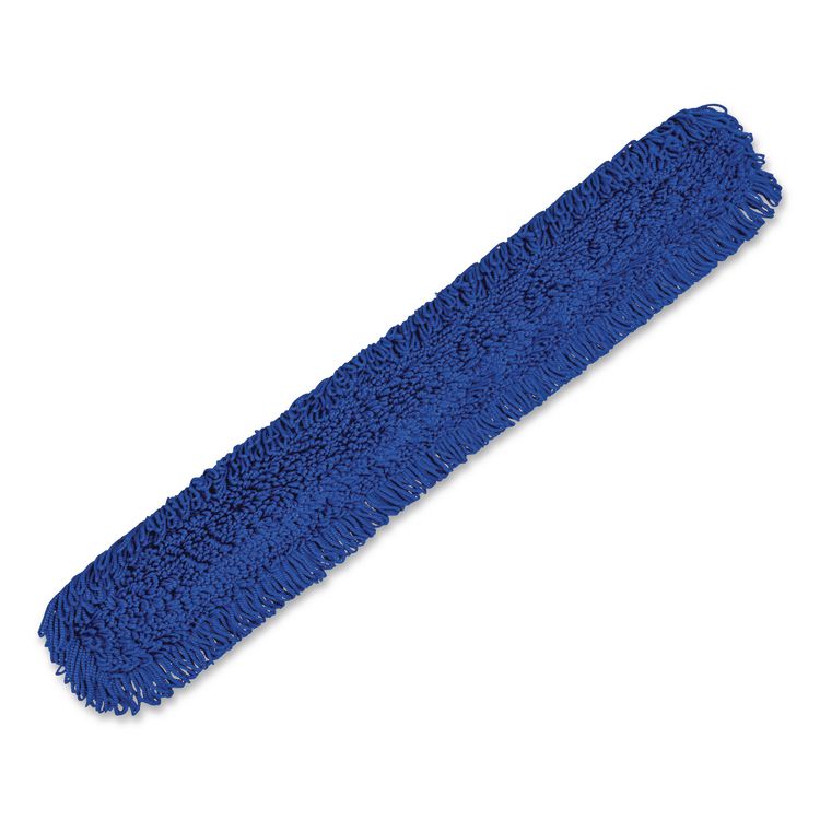 Microfiber Looped Dust Mop Pad Head, 60 x 5, Blue, 3/Pack