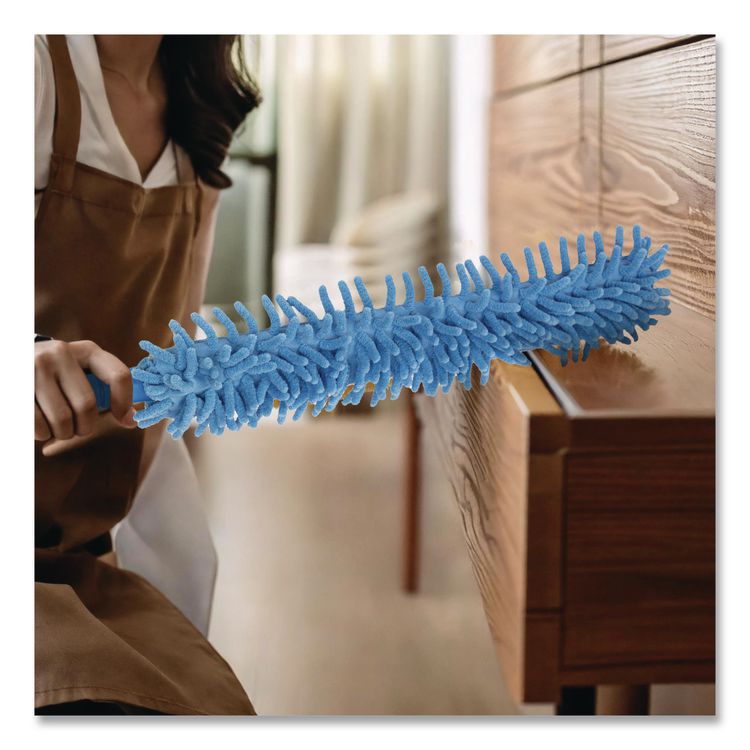 Flexible Wand Duster with Microfiber and Chenille Sleeve, 22" Length