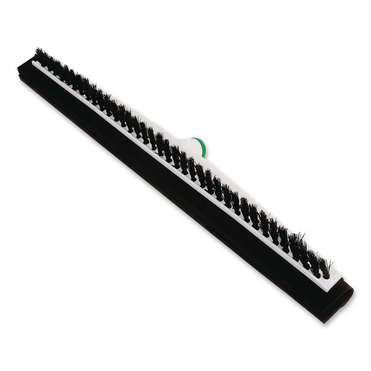 Sanitary Brush with Squeegee, Black Polypropylene Bristles, 22" Brush