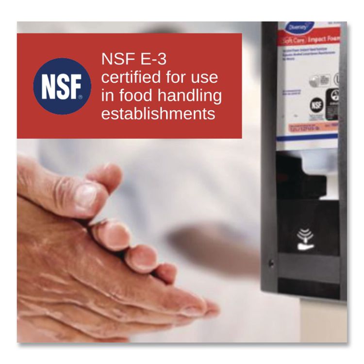 Soft Care Impact Foam Hand Sanitizer for IntelliCare Dispensers, 1,200 mL Cartridge, Alcohol Scent, 6/Carton